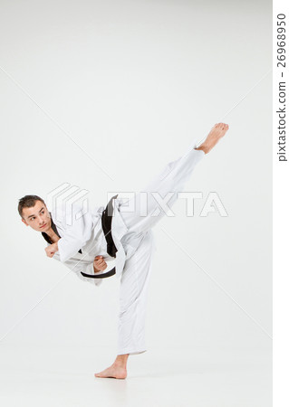 The karate man with black belt The karate man with black belt 26968950
