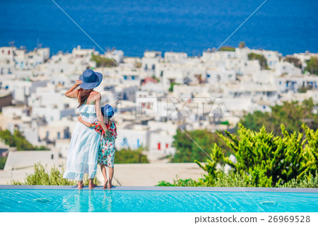Adorable little girl and young mother in outdoor 26969528