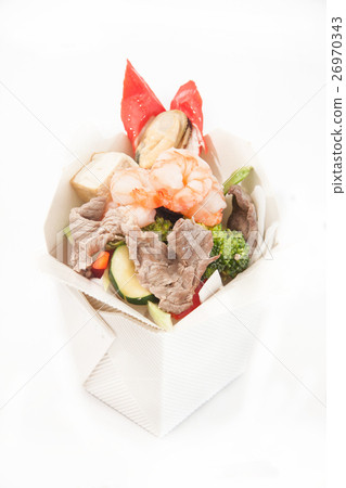 Noodle in take away box. Noodle in take away box. 26970343