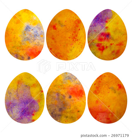 Easter eggs. Watercolor illustration. Easter eggs. Watercolor illustration. 26971179