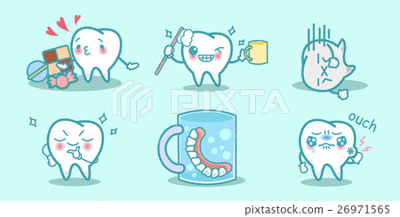 Cartoon dental health concept Cartoon dental health concept 26971565