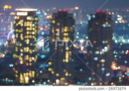Night city building blurred lights Night city building blurred lights 26971674