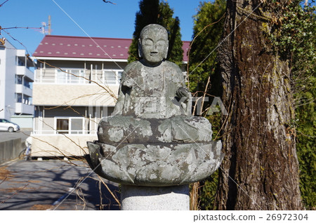 Shinshu's cultural asset masterpiece Moriya Sadaharu Ishidoba life extension Jizo Bodhisattva statue (Komagane shi Ueho Kashiwagi) 26972304