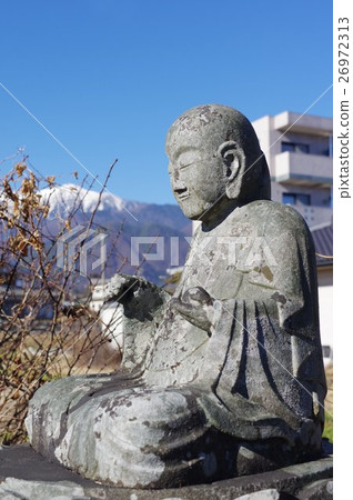 信州的文化資產傑作守谷貞治石垣生活非凡的地藏菩薩雕像和高山的皇冠（駒根市Kamiho Kashiwagi） 26972313