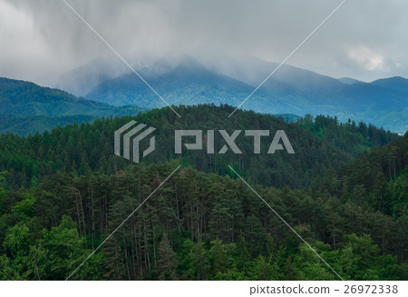 View of the Carpathian from Rasnov 26972338