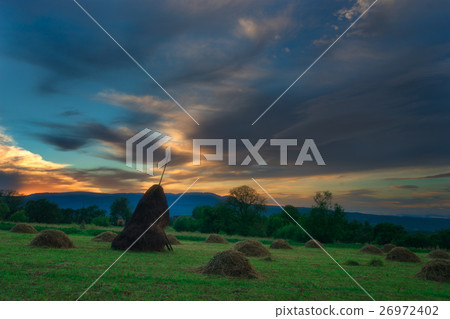 Farm Scene in Breb Maramures Romania 26972402