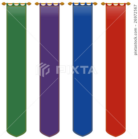 Medieval banners in four colors Medieval banners in four colors 26972567