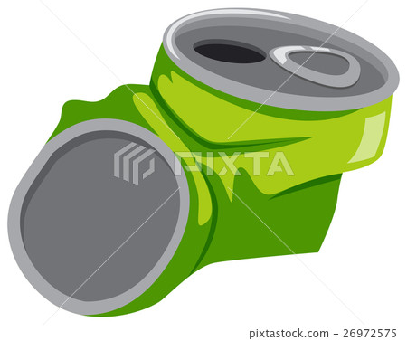 Green can on white background Green can on white background 26972575