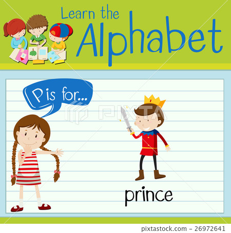 Flashcard letter P is for prince 26972641