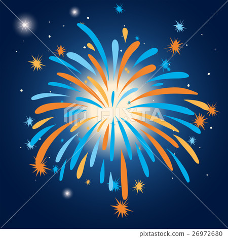 Colorful firework in the sky 26972680