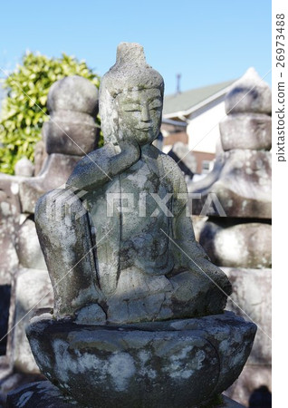 Shinshu Moriya Sadaharu的祖父Moriya Sadako的Ryo-kan浣熊圖像（Komagane-shi Kitakari Daijyoji）的文化財產 26973488