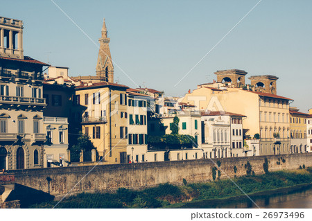 City of Florence, Tuscany, Italy. Arno river City of Florence, Tuscany, Italy. Arno river 26973496