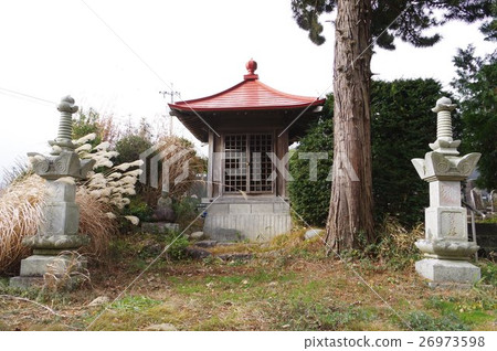 信州的文化遺產宮田村田中Yakushido全景（長野縣Kaminoina地區的宮田村） 26973598