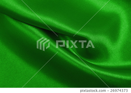 Smooth elegant green silk or satin luxury cloth 26974373