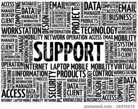 Support word cloud 26976878
