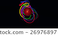 Multicolored decorative balls. 3D illustration 26976897