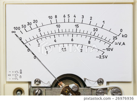 Retro Multimeter closeup Retro Multimeter closeup 26976936