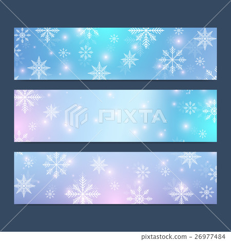 Modern Happy New Year set of vector banners - Stock Illustration ...