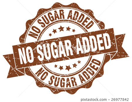no sugar added stamp. sign. seal 26977842