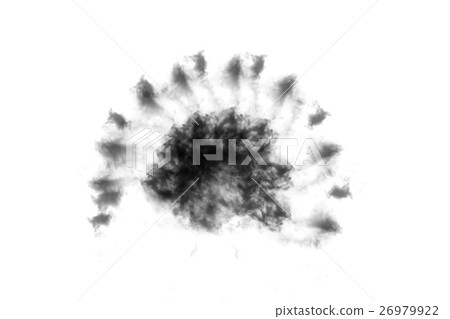 Textured Smoke,isolated on white background 26979922
