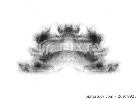 Textured Smoke,isolated on white background 26979925