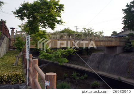 Kirigawa wooden bridge garden city city Kirigawa wooden bridge garden city city 26980940