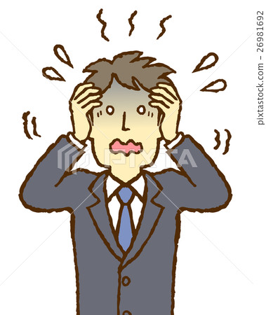 Young salaryman astonishment Young salaryman astonishment 26981692