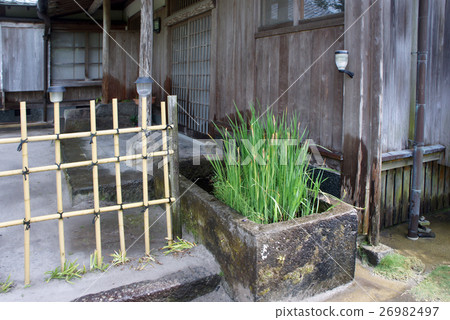 日本庭院手碗前面石頭 日本庭院手碗前面石頭 26982497