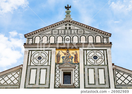 decorated roof of Basilica San Miniato al Monte decorated roof of Basilica San Miniato al Monte 26982989