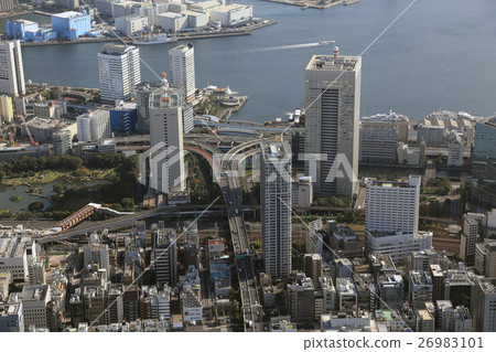 資本高速Hamasaki橋接頭區域的鳥瞰圖 26983101