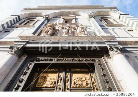 facade of baptistery with East doors in Florence facade of baptistery with East doors in Florence 26983204