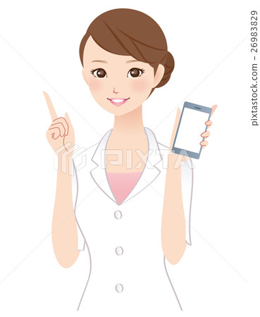 Female beauty smear pointing pose Female beauty smear pointing pose 26983829