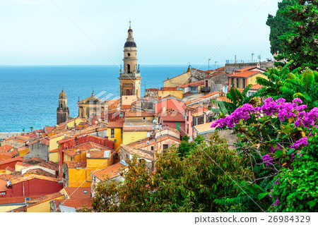 Riviera town Menton view 26984329