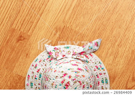 Female sun hat with a bow Female sun hat with a bow 26984409