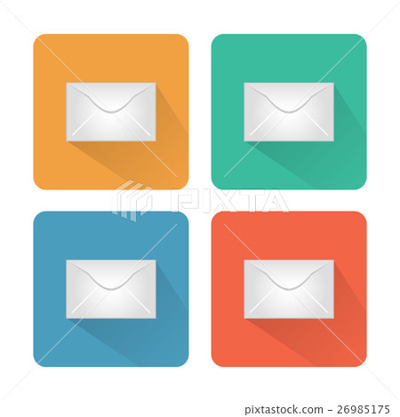 Icon messages in the form of an envelope Icon messages in the form of an envelope 26985175