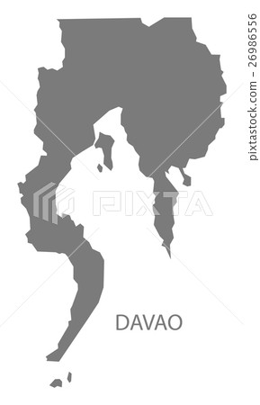 Davao Philippines Map grey Davao Philippines Map grey 26986556
