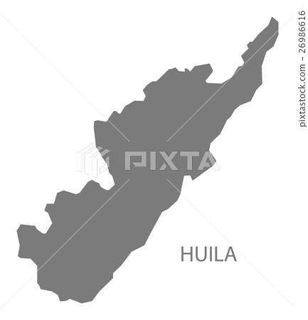 Huila Colombia Map in grey 26986616