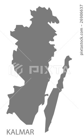 Kalmar Sweden Map grey 26986637