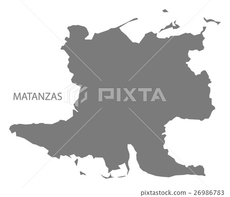 Matanzas Cuba Map grey Matanzas Cuba Map grey 26986783