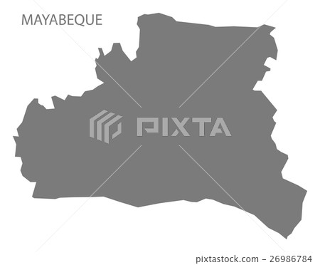 Mayabeque Cuba Map grey Mayabeque Cuba Map grey 26986784