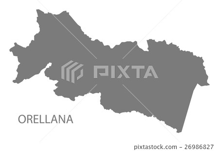 Orellana Ecuador Map grey Orellana Ecuador Map grey 26986827