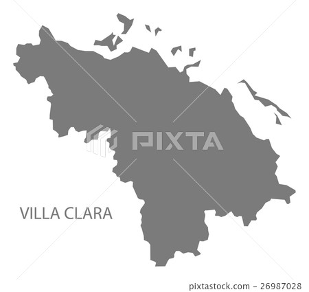 Villa Clara Cuba Map grey Villa Clara Cuba Map grey 26987028