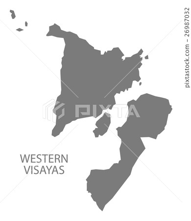 Western Visayas Philippines Map grey Western Visayas Philippines Map grey 26987032