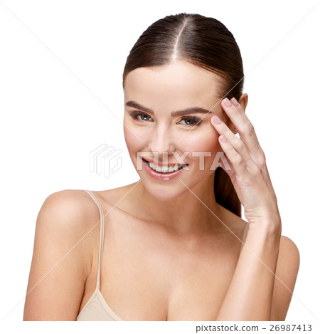 Beautiful Young Woman with Clean Fresh Skin 26987413