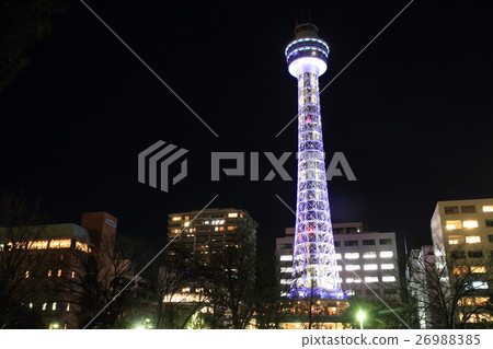 橫濱海洋塔（夜景） 26988385