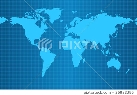 Earth map on blue gradient background 26988396