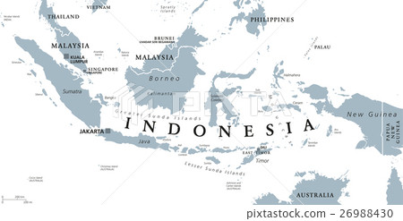 Indonesia political map 26988430