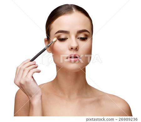 Beautiful Young Woman with Clean Fresh Skin Beautiful Young Woman with Clean Fresh Skin 26989236
