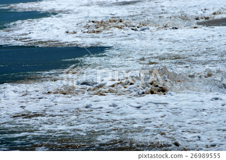 Sea waves, intensity in monsoon season. Sea waves, intensity in monsoon season. 26989555