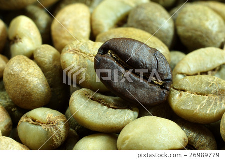 Raw coffee beans 26989779